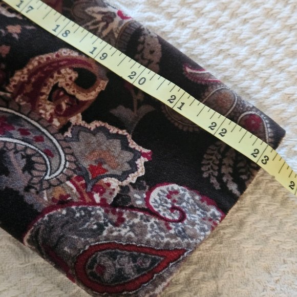 Talbots Women's Dark Brown Multi Paisley Jacket Size 4 - Picture 9 of 9